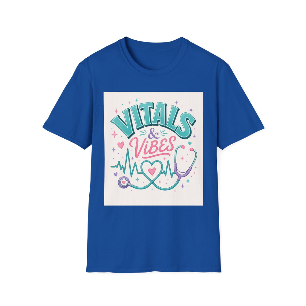 Trendy T Shirt Design Featuring Vitals And Vibes Phrase