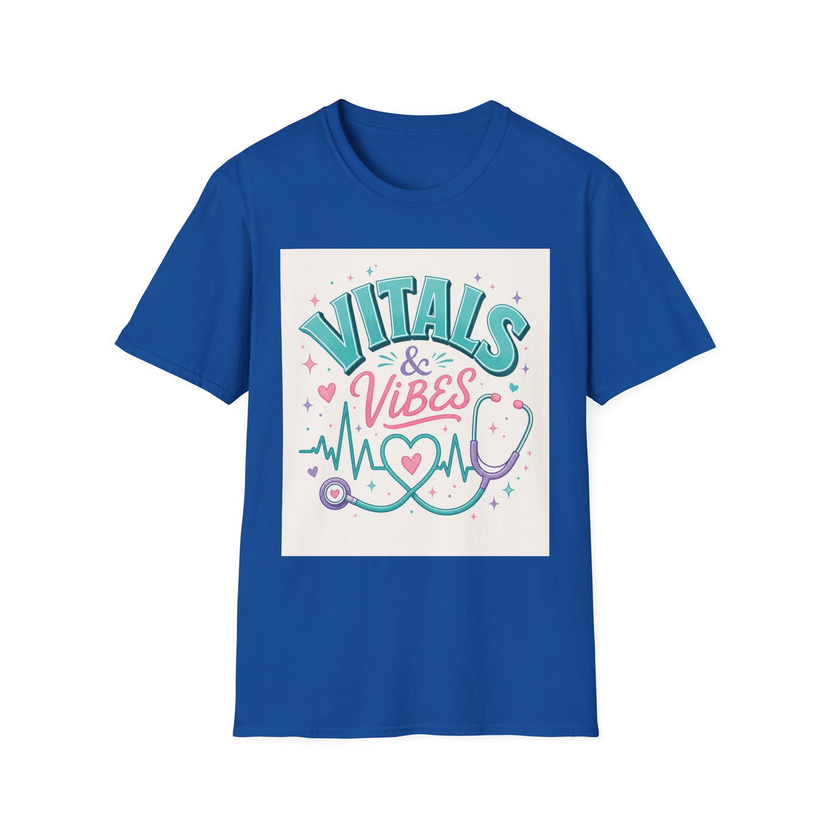 Trendy T Shirt Design Featuring Vitals And Vibes Phrase