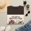 T-shirt Design Featuring Anatomical Heart And Sketching Hand- Graphic Tees