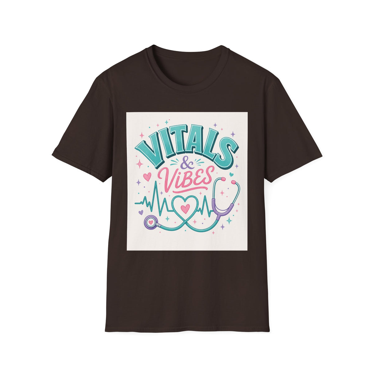 Trendy T Shirt Design Featuring Vitals And Vibes Phrase