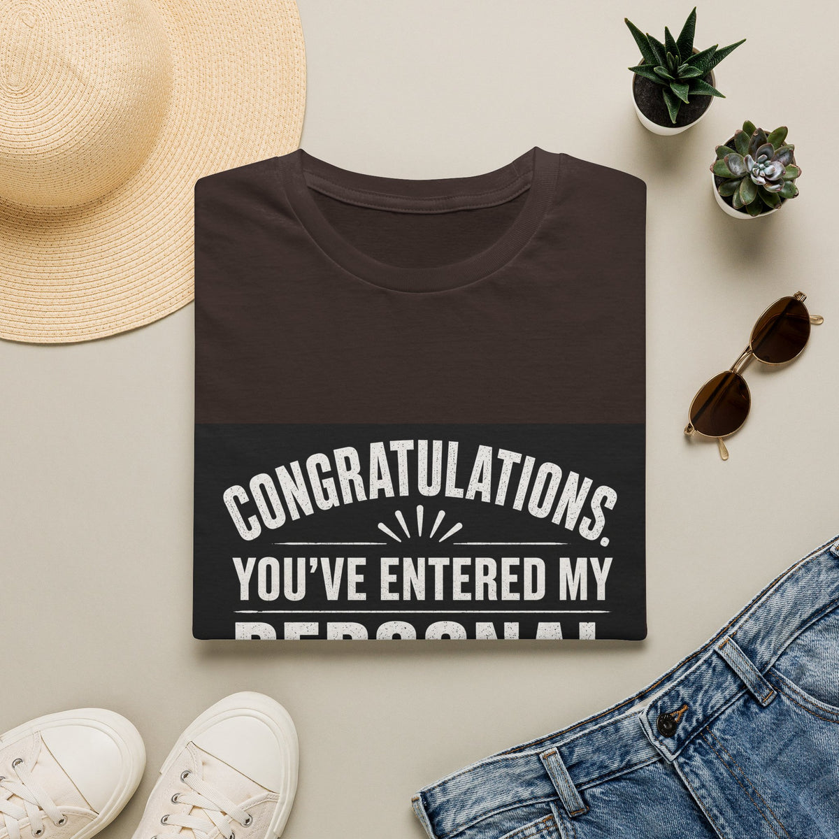 T-Shirt — "Congratulations, You've Entered My Personal Space." Graphic Tee
