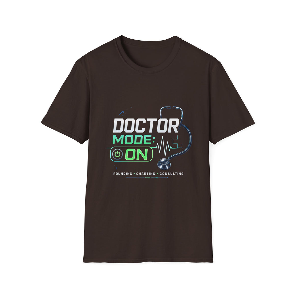 Modern Graphic T Shirt Design Featuring Doctor Mode Text