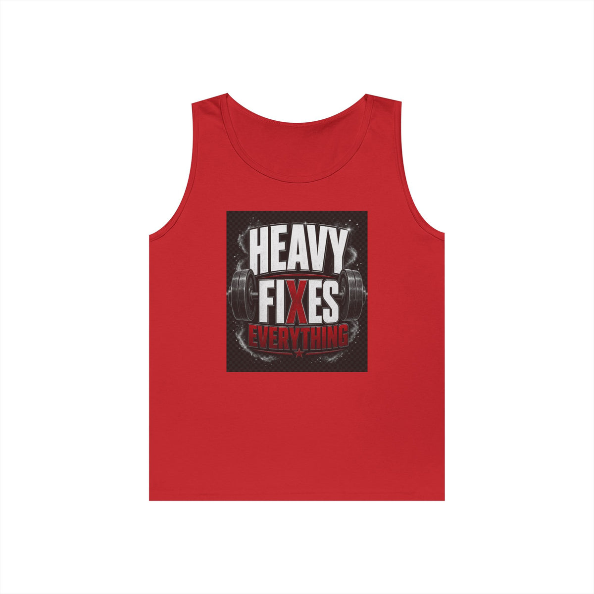 Tank Top — "Heavy Fixes Everything" Gym Workout Tank