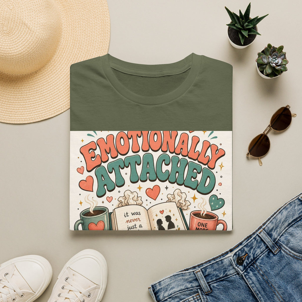 Whimsical T Shirt Design Celebrating Emotional Attachment To Fictional Characters