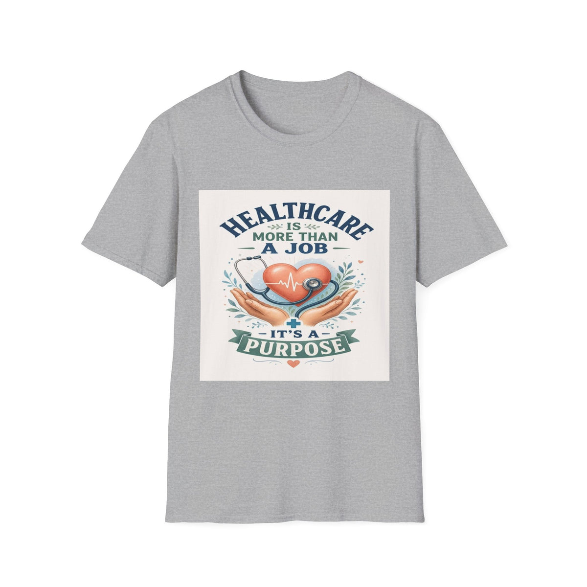 Inspirational T-shirt Design Featuring Compassionate Healthcare Imagery- Graphic Tees