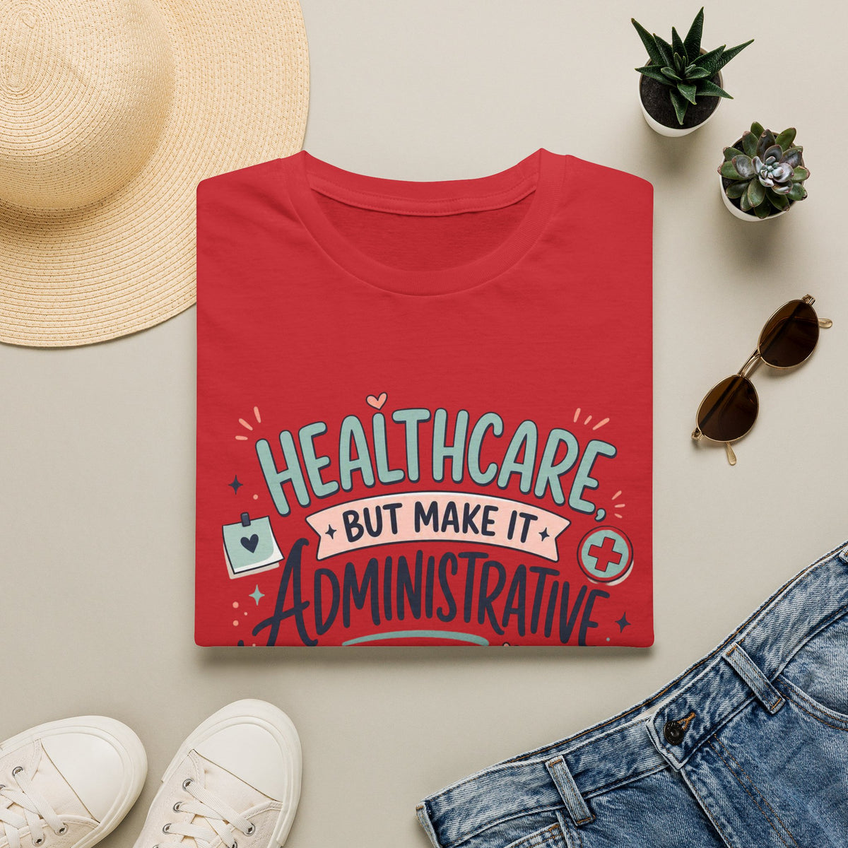 Playful T Shirt Design Showcasing Creative Healthcare Typography