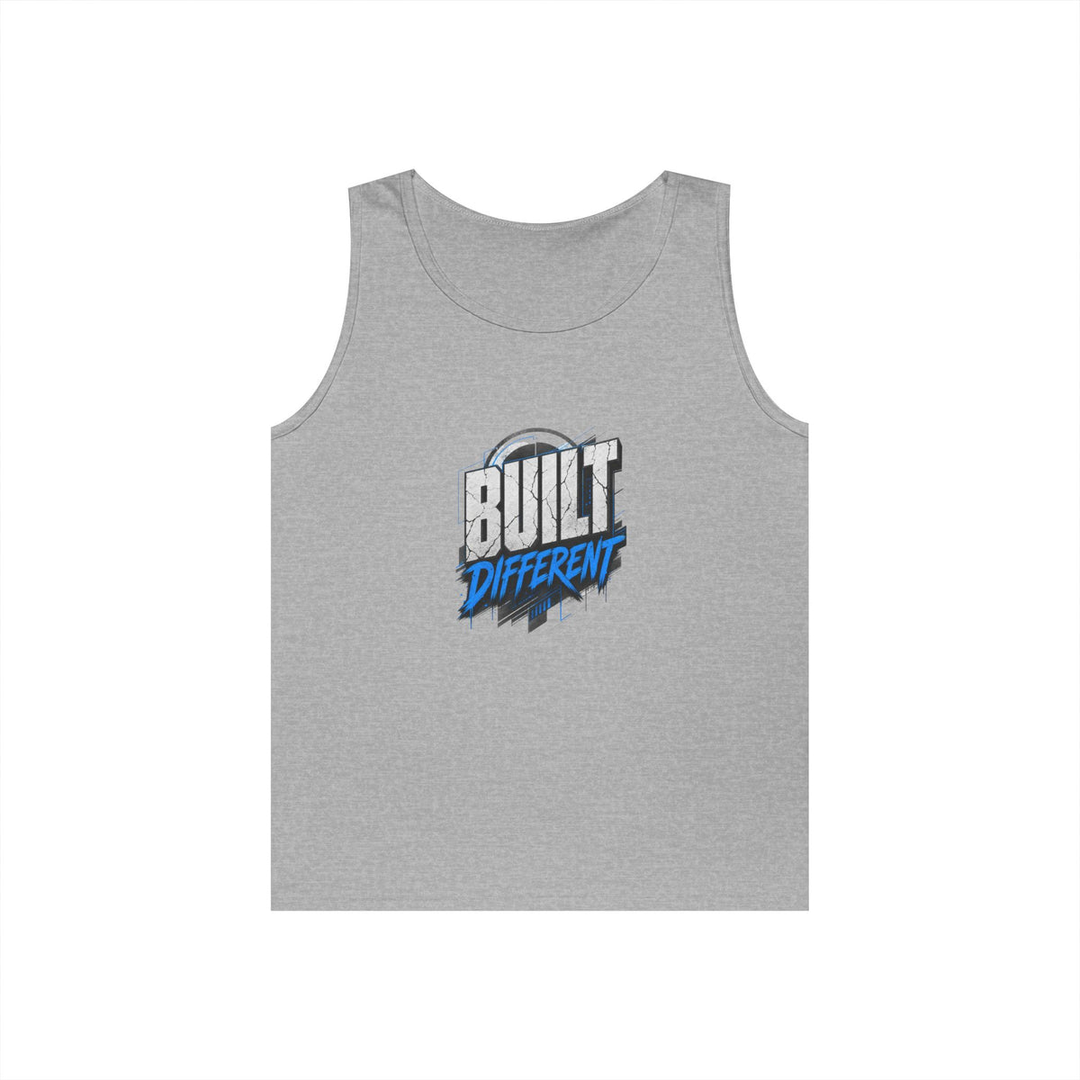 Built Different Tank Top – Graphic Motivational Workout Tee