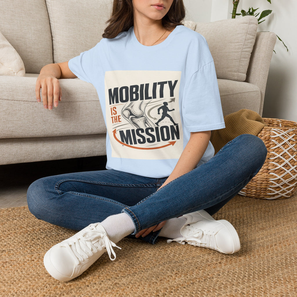 Bold Typography And Anatomical Illustration Representing Mobility Mission- Graphic Tees