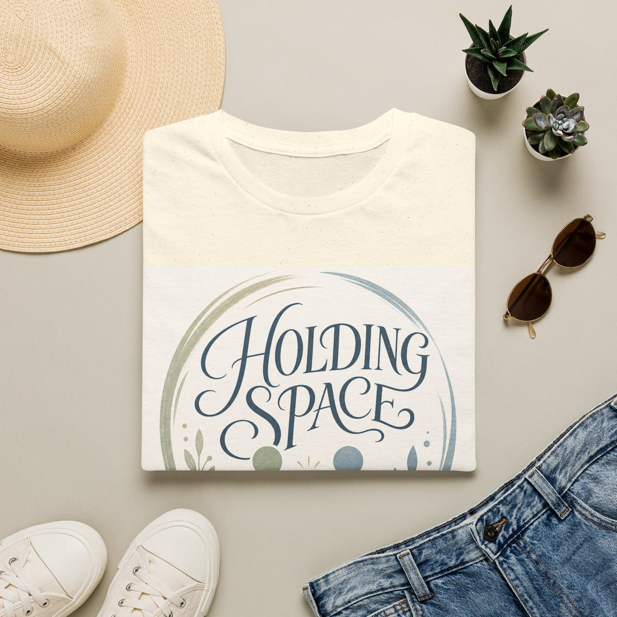 Elegant Typography With Abstract Figures Symbolizing Harmony