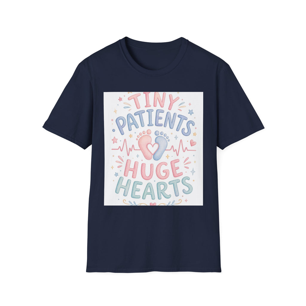 Whimsical T Shirt Design Featuring Tiny Patients Huge Hearts