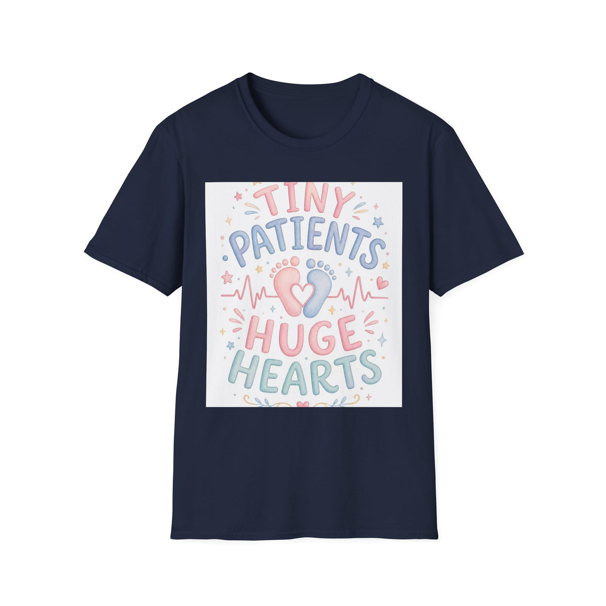 Whimsical T Shirt Design Featuring Tiny Patients Huge Hearts