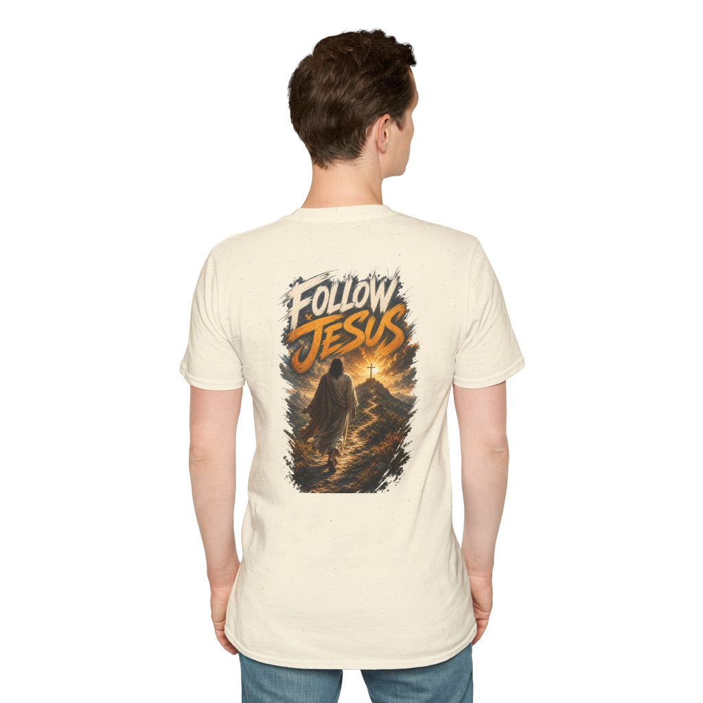 Christian Cross T-Shirt — Rustic Crown of Thorns Design