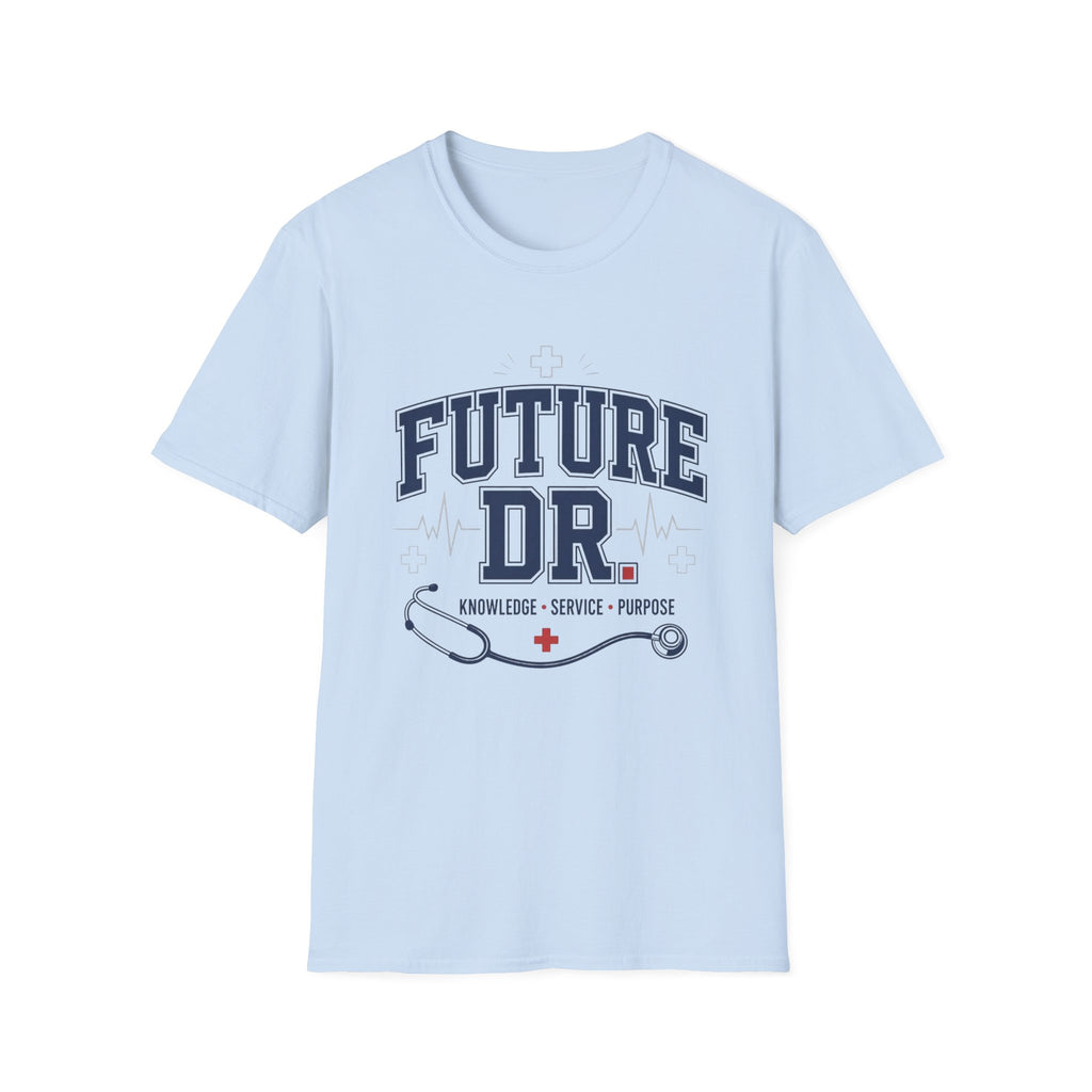 Collegiate T Shirt Design With Future Dr Text And Medical Accents