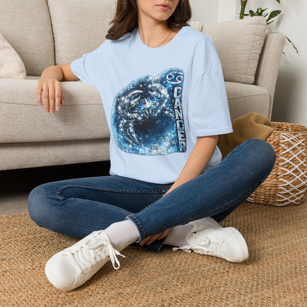 Cancer Zodiac T-Shirt — Starry Crab Astrology Tee (Cancer)