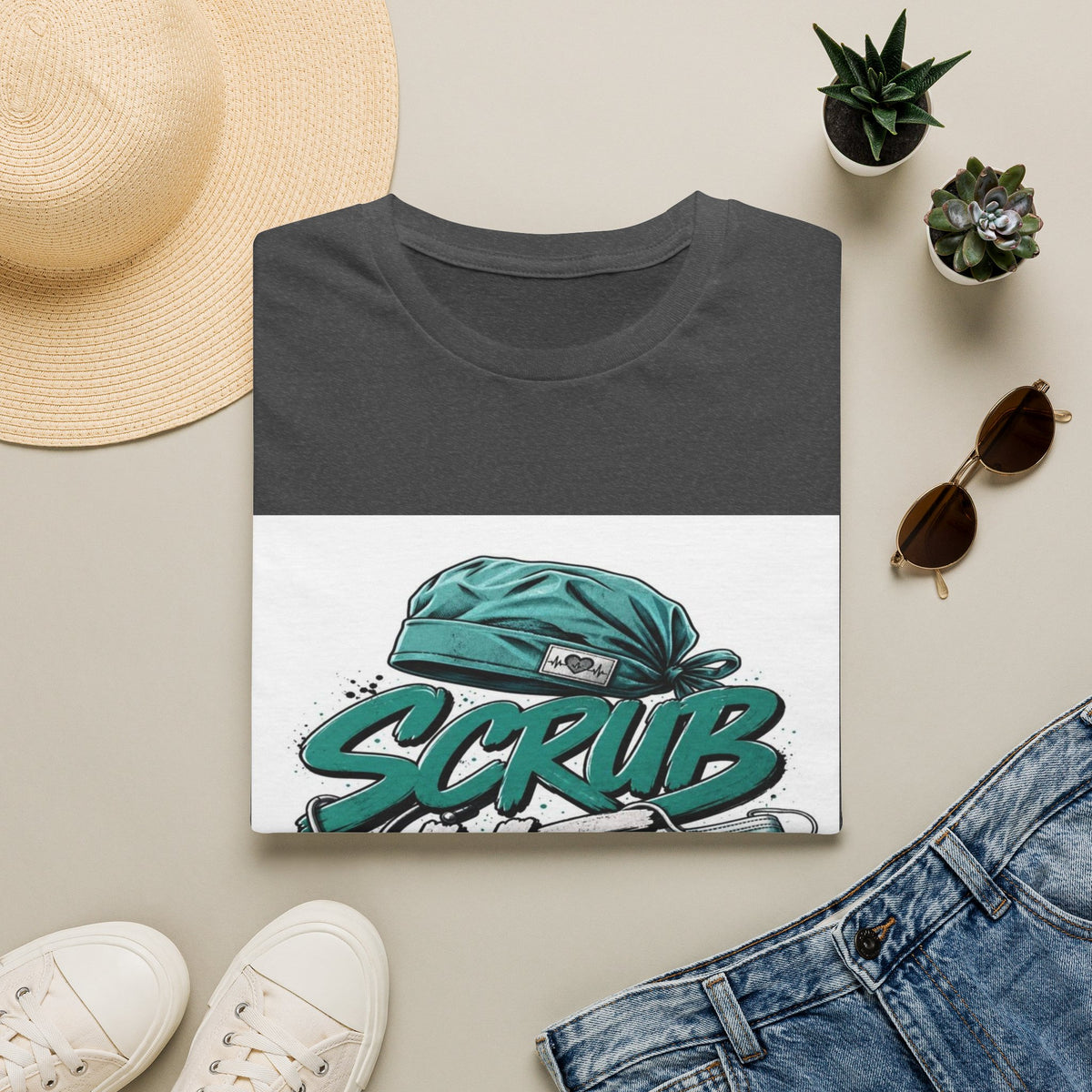 Modern Scrub Life T-Shirt Design With Playful Typography- Graphic Tees