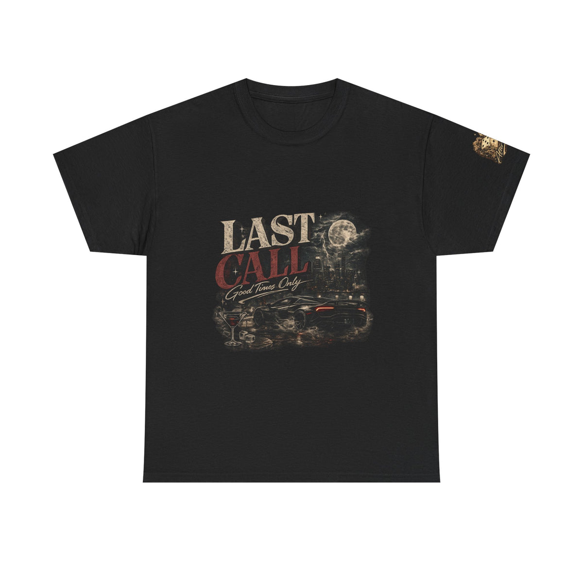 Last Call Graphic Tee — Vintage Bar Nightlife T‑Shirt
