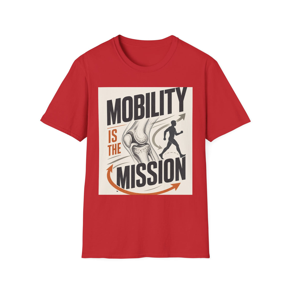 Bold Typography And Anatomical Illustration Representing Mobility Mission