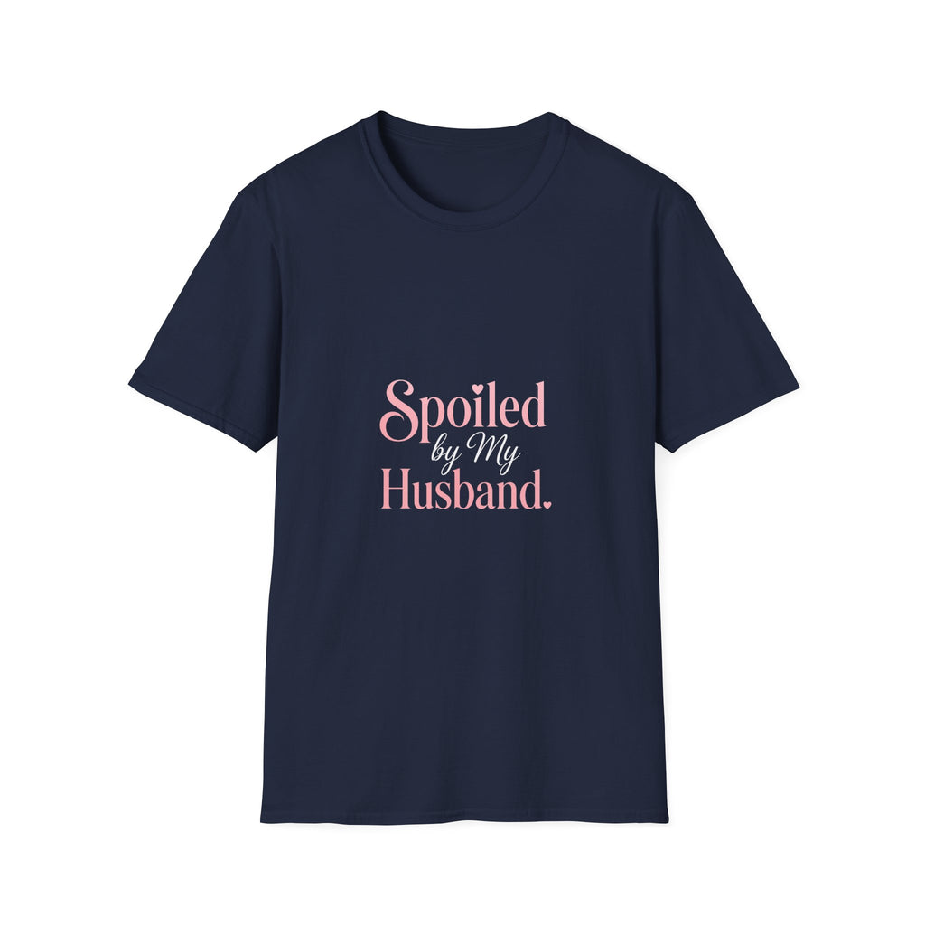 Spoiled Husband T-Shirt — Cute Pastel 'Spoiled' Graphic Tee for Wife or Partner Gifts