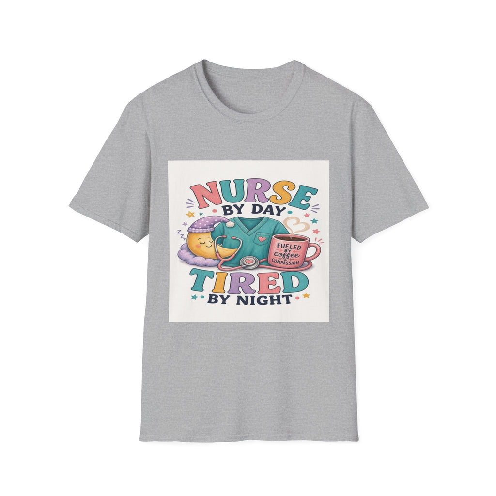 Playful T-shirt Design Featuring Nurse Life Typography And Illustrations (1)- Graphic Tees