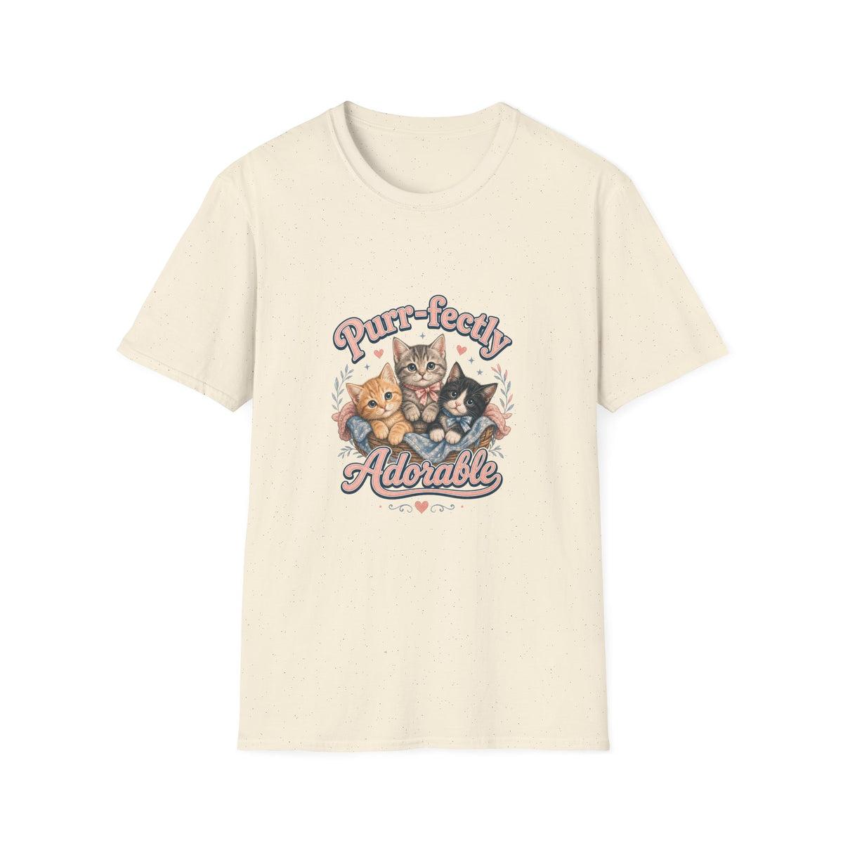 Cat T-Shirt — "Purr-fectly Adorable" Cute Kitten Graphic Tee