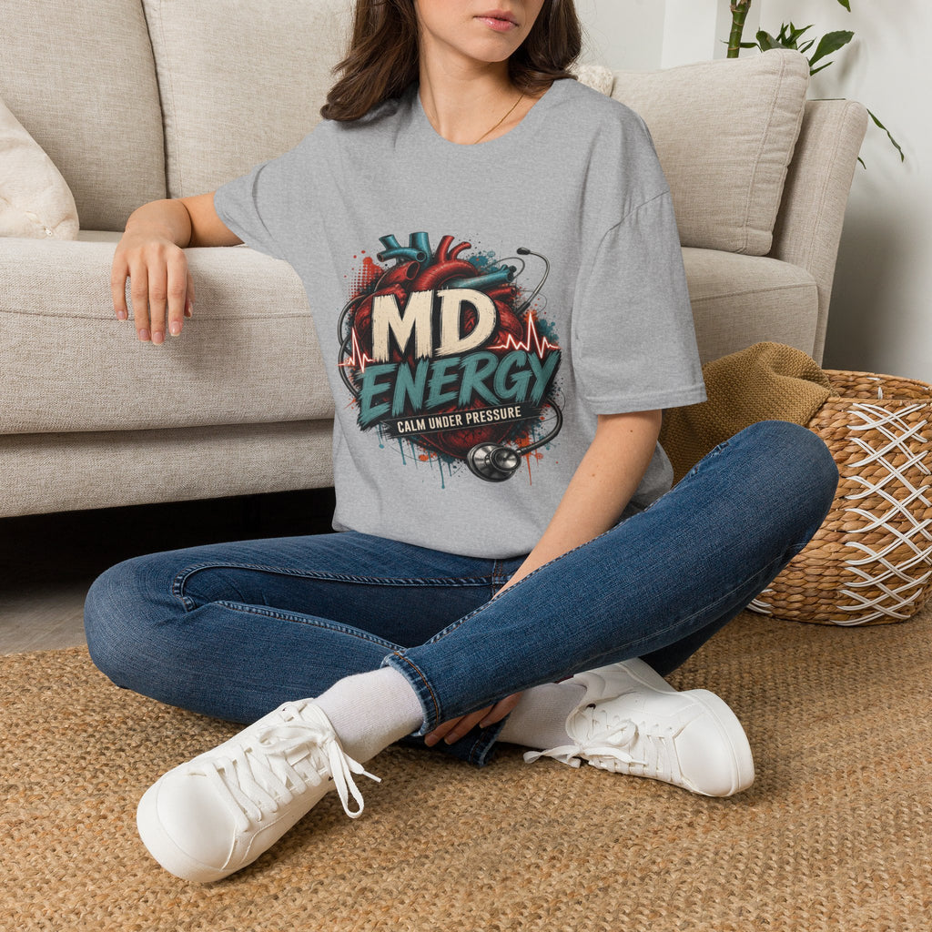 Bold MD Energy Graphic With Anatomical Heart Design- Graphic Tees