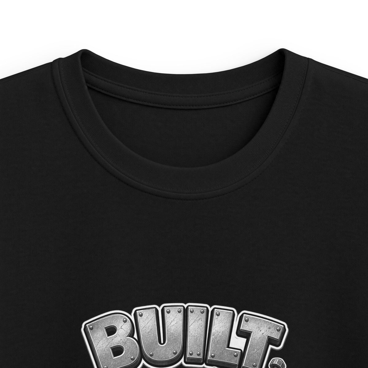 Kids Tee — "Built to Play" Construction Trucks Graphic