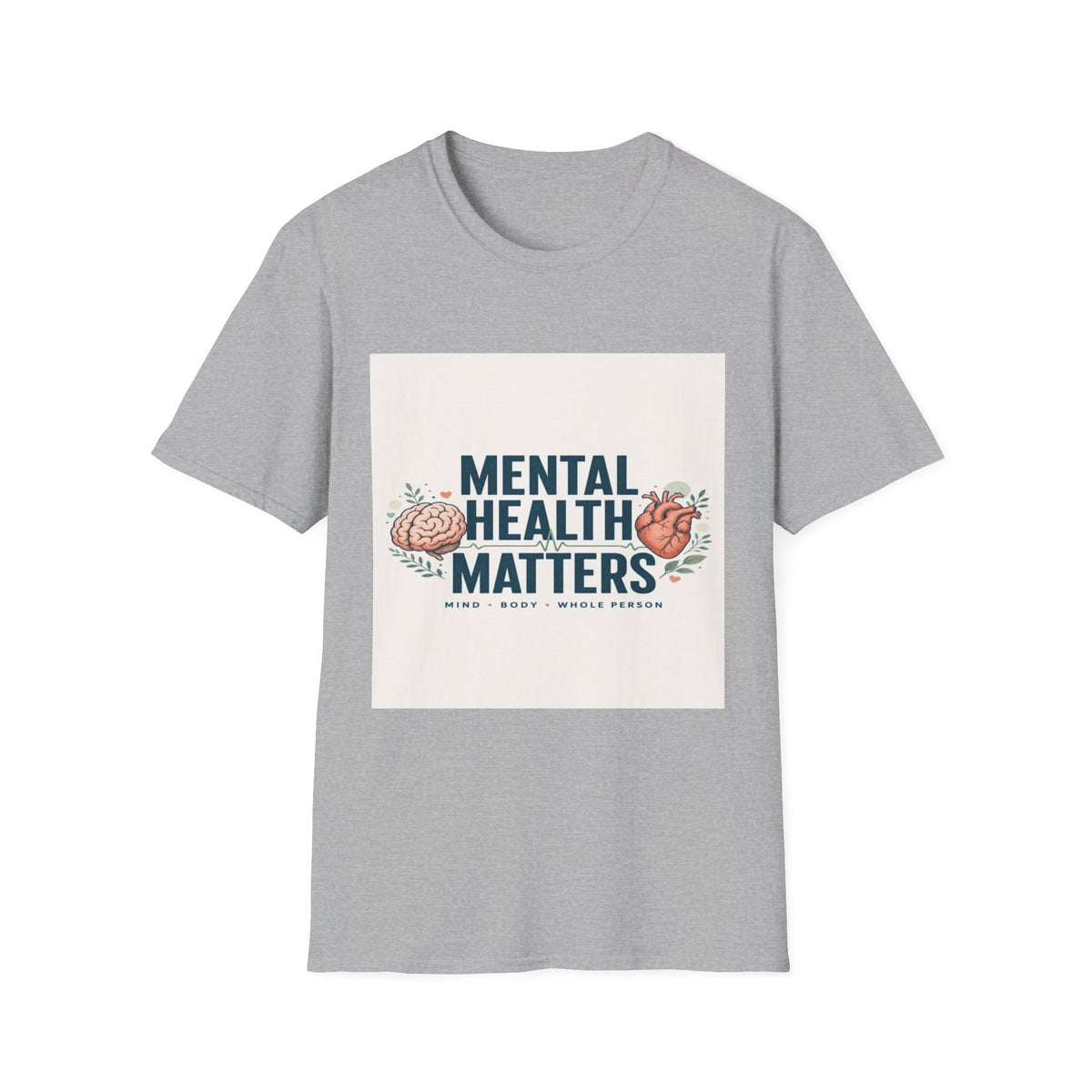 Bold Typography Design Emphasizing Mental Health Awareness- Graphic Tees