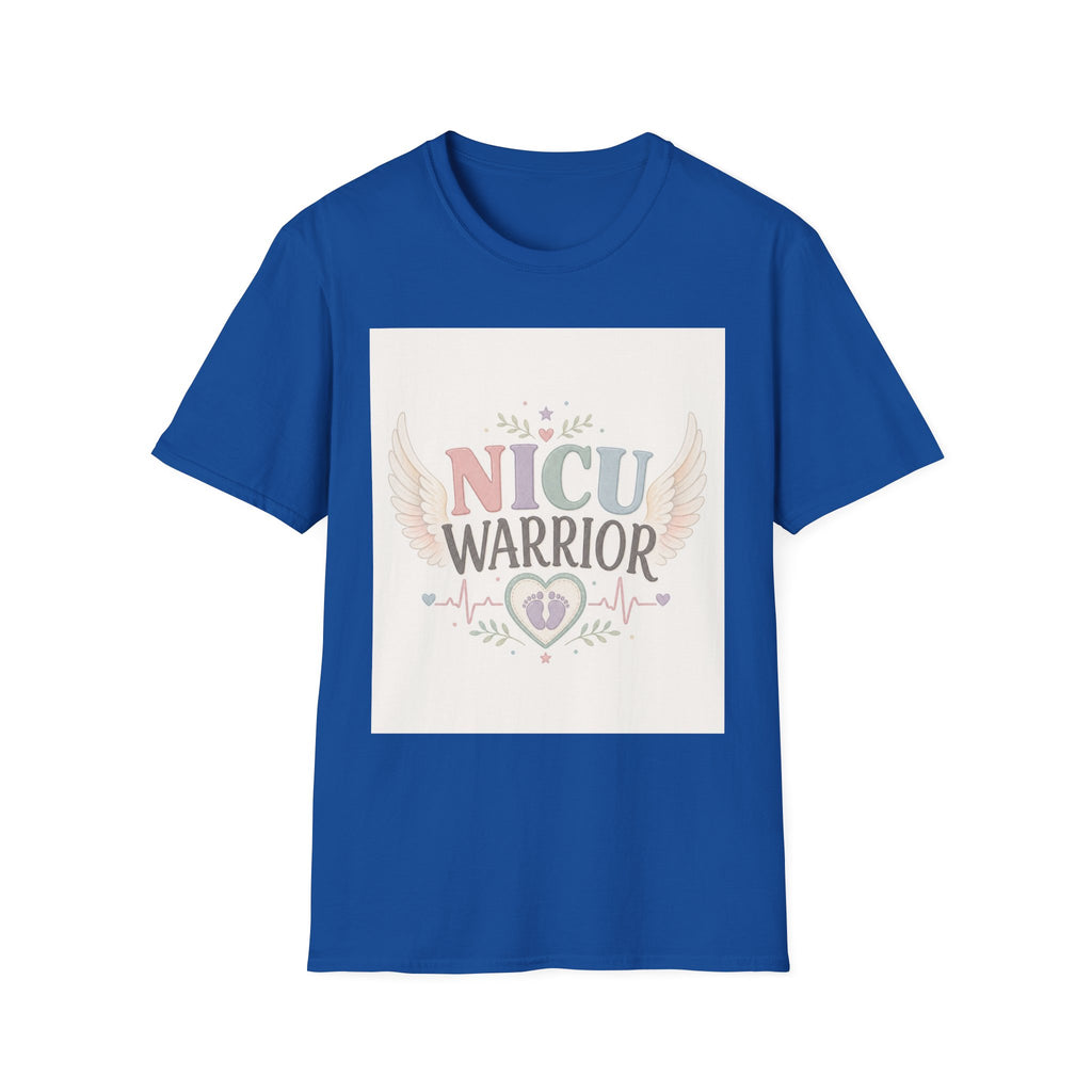 NICU Warrior Design With Baby Footprint And Angel Wings