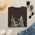 Angel Wings Graphic T-Shirt — Fallen Feather Statue Design