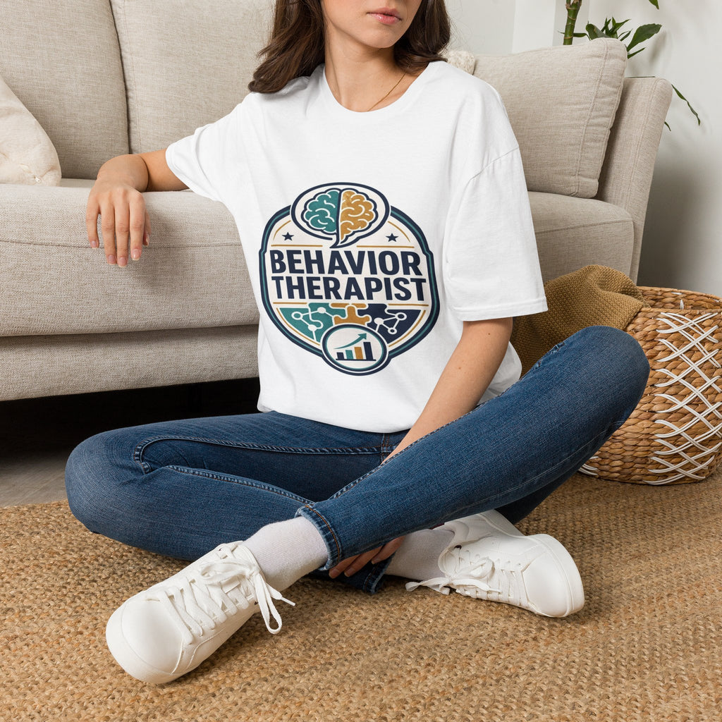 Bold Professional Badge Design For Behavior Therapist- Graphic Tees