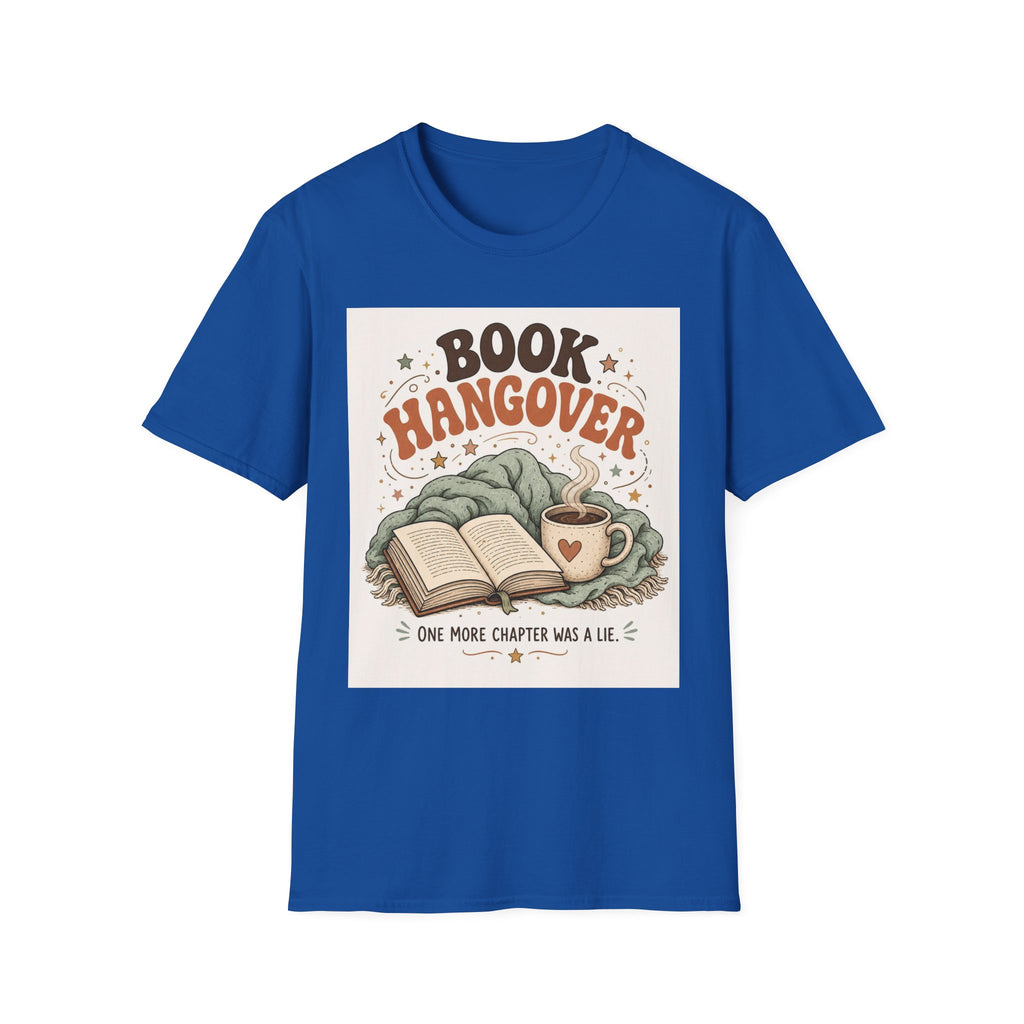 Cozy T Shirt Design Featuring Book And Coffee Cup