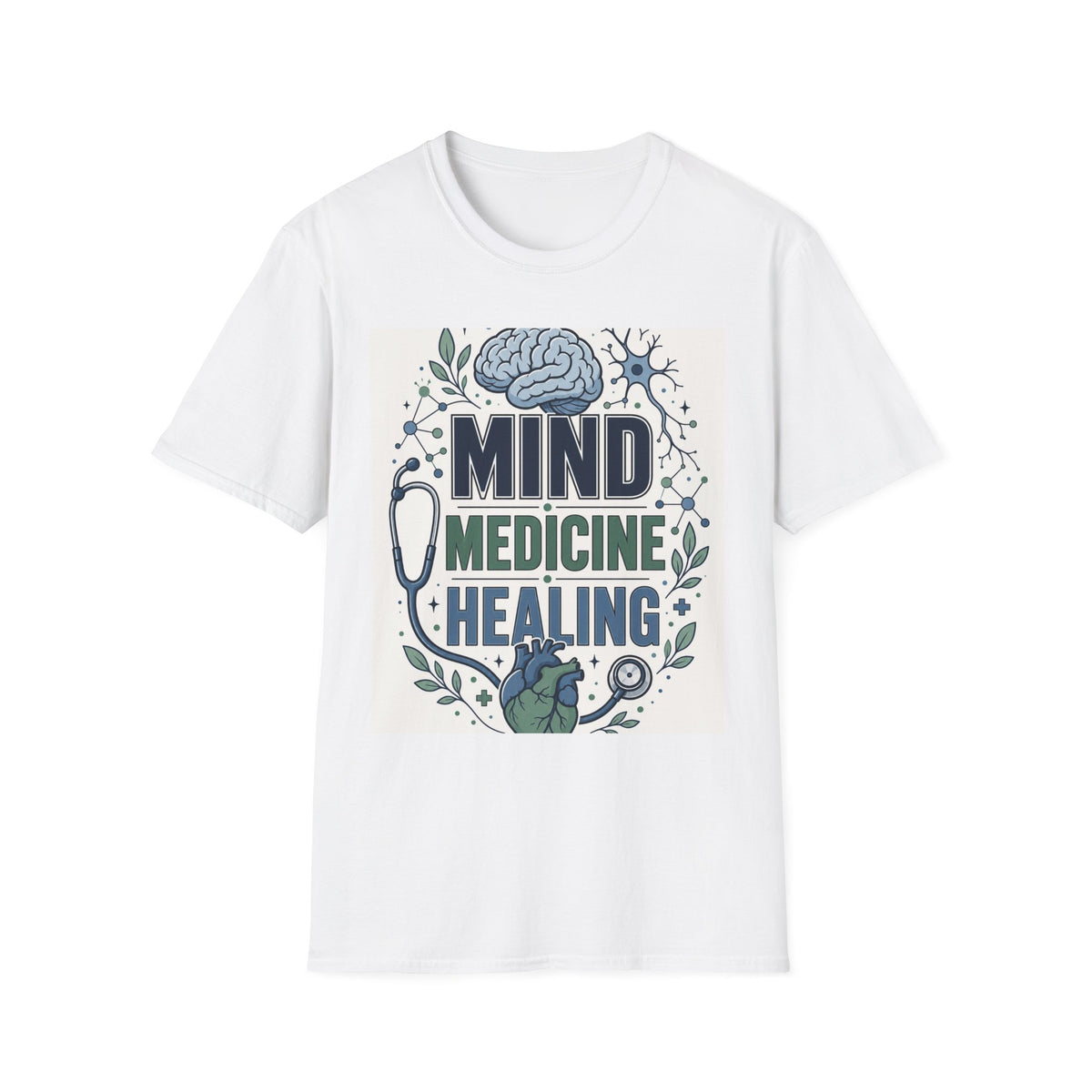 Illustration Of Stacked Words Mind Medicine Healing With Medical Icons