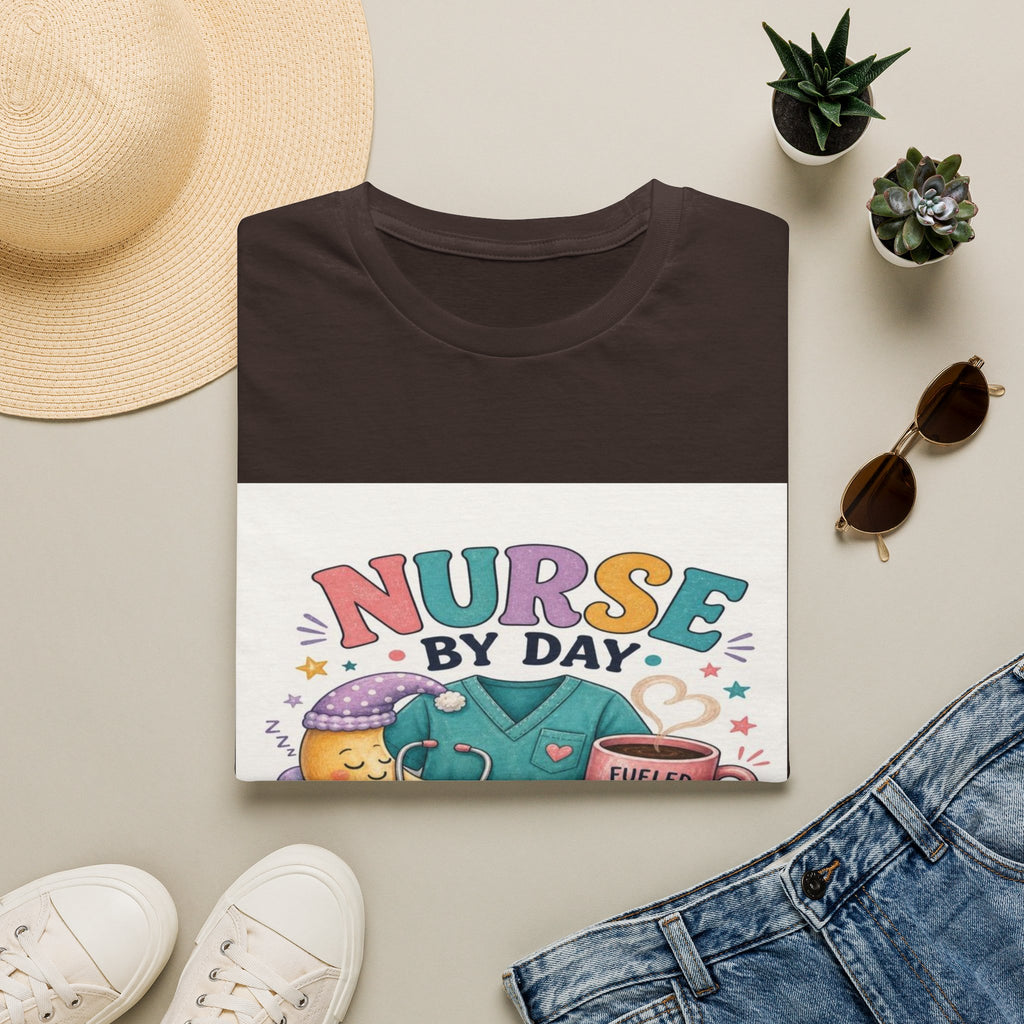 Playful T-shirt Design Featuring Nurse Life Typography And Illustrations (1)- Graphic Tees