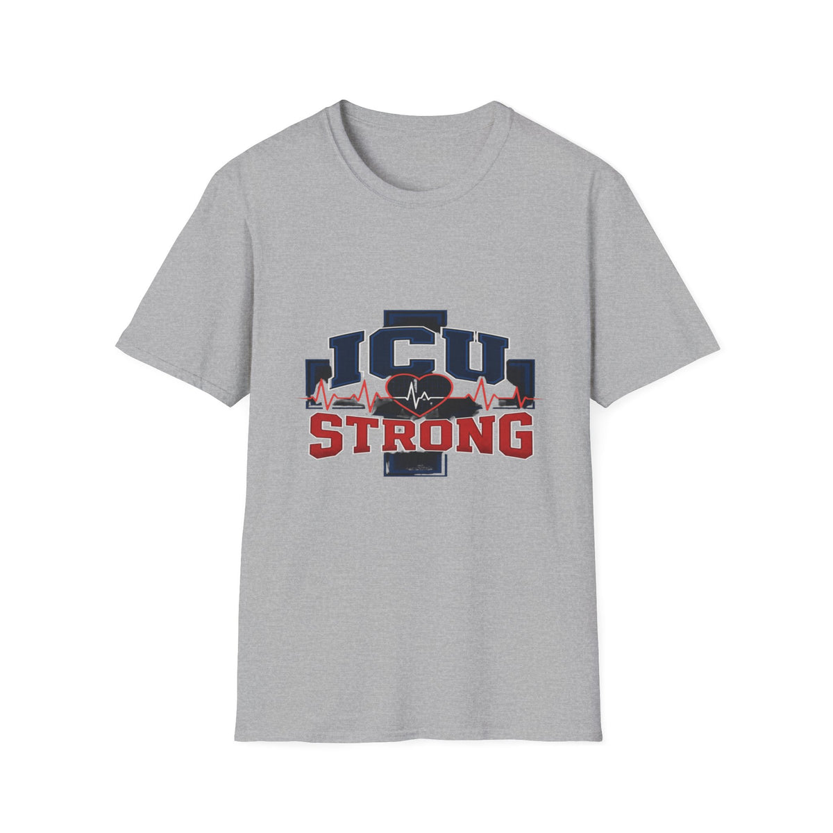 Athletic T-shirt Design With Bold ICU STRONG Typography- Graphic Tees