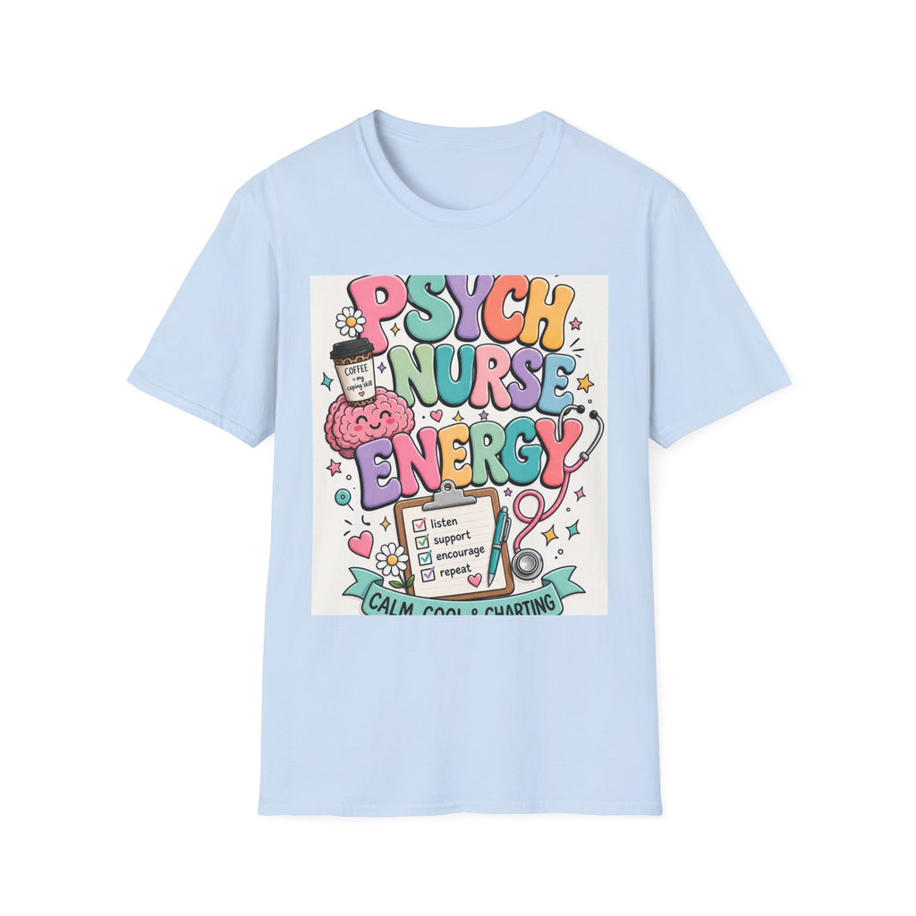Playful Typography Design Celebrating Psych Nurse Energy