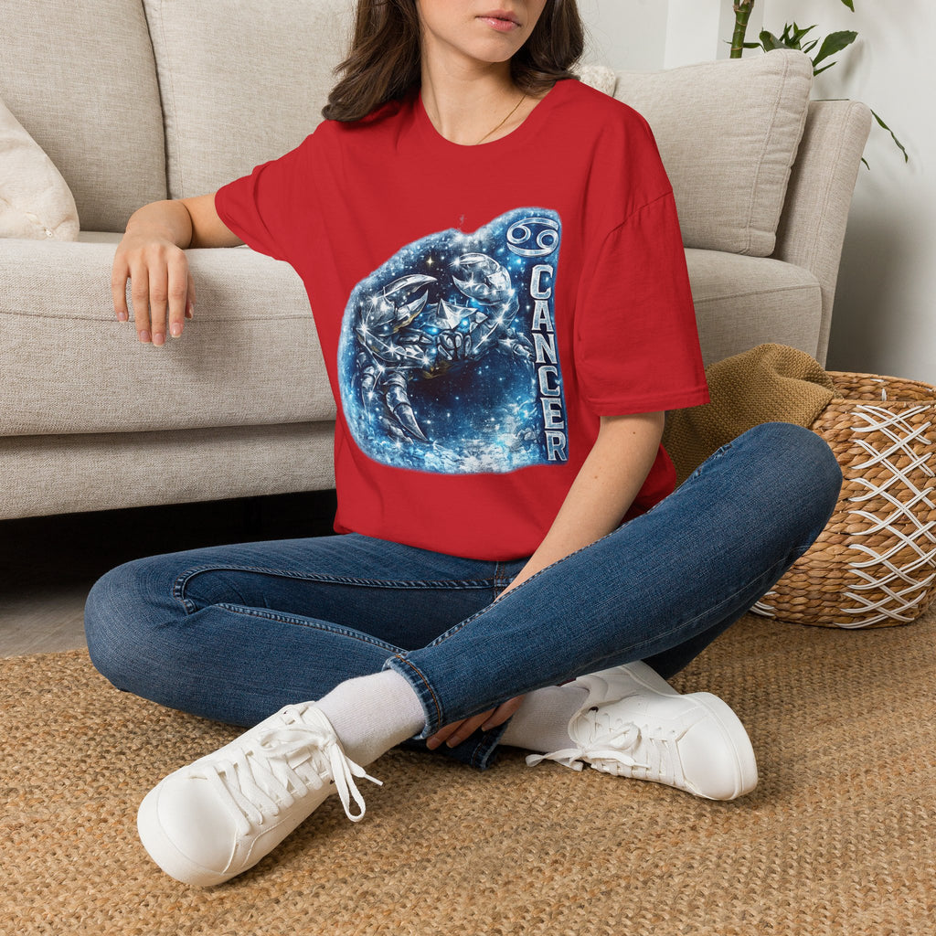 Cancer Zodiac T-Shirt — Starry Crab Astrology Tee (Cancer)