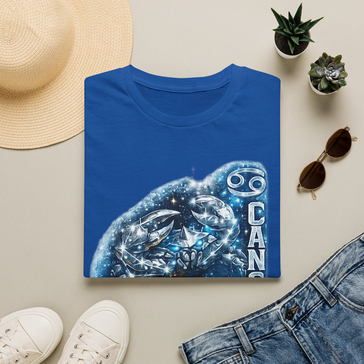 Cancer Zodiac T-Shirt — Starry Crab Astrology Tee (Cancer)