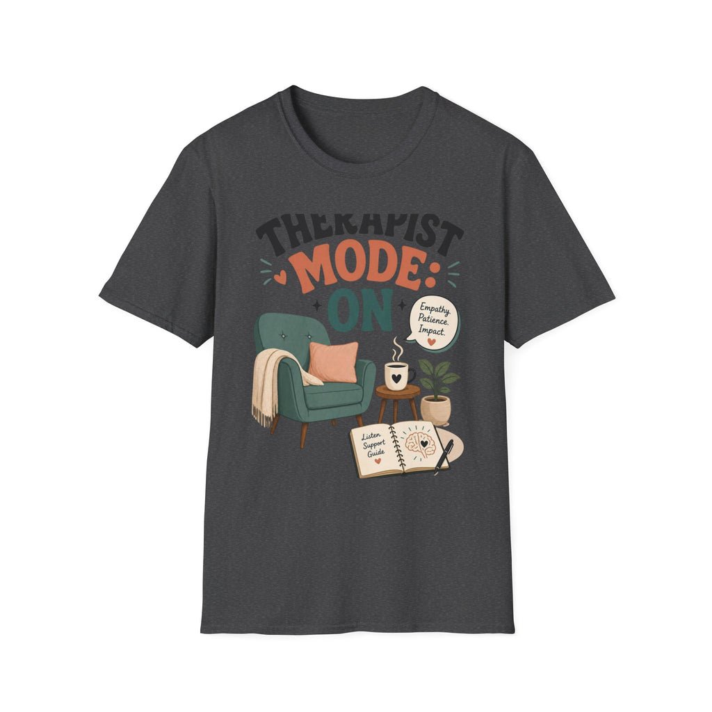 Bold Typography Depicting Therapist Mode With Stylish Illustrations