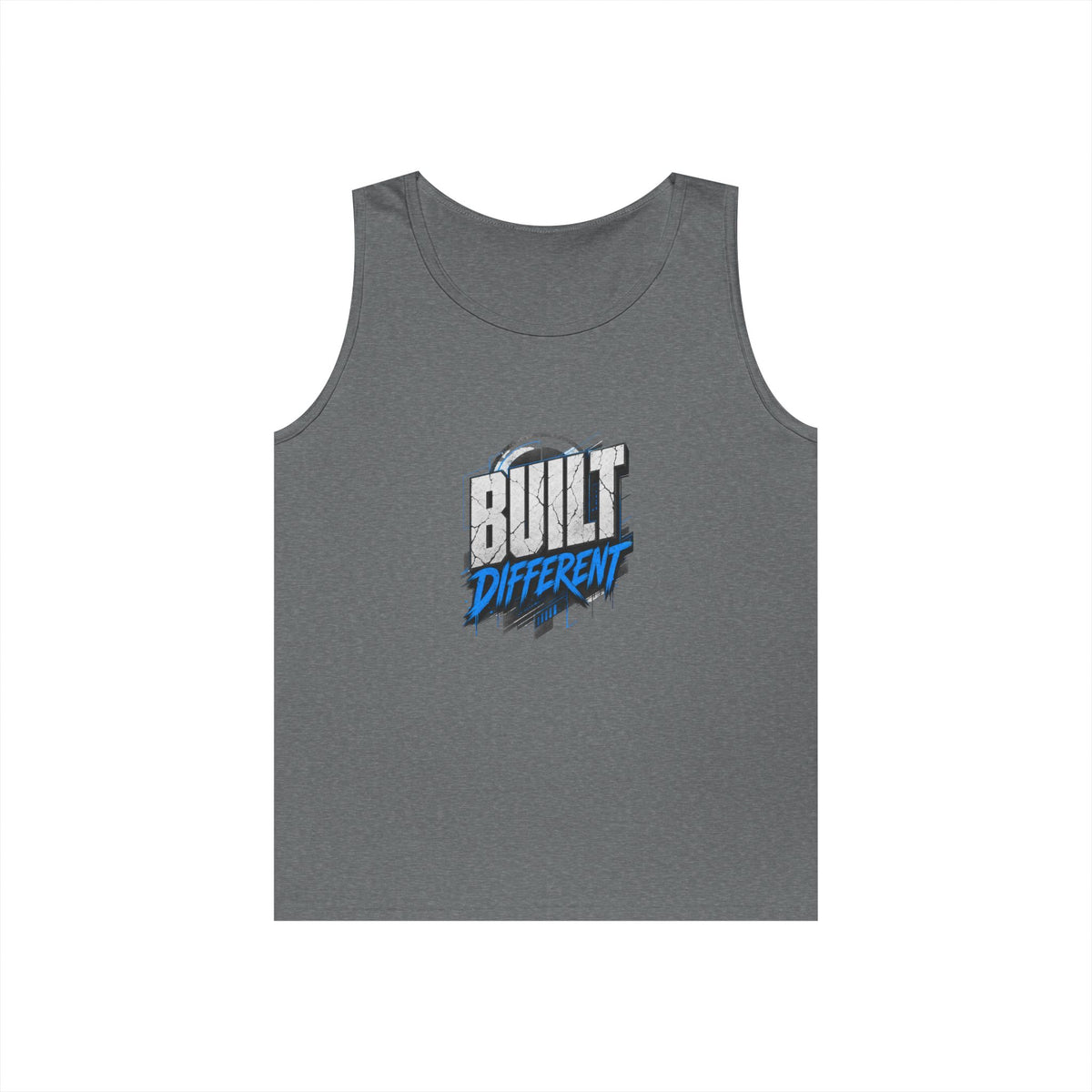 Built Different Tank Top – Graphic Motivational Workout Tee