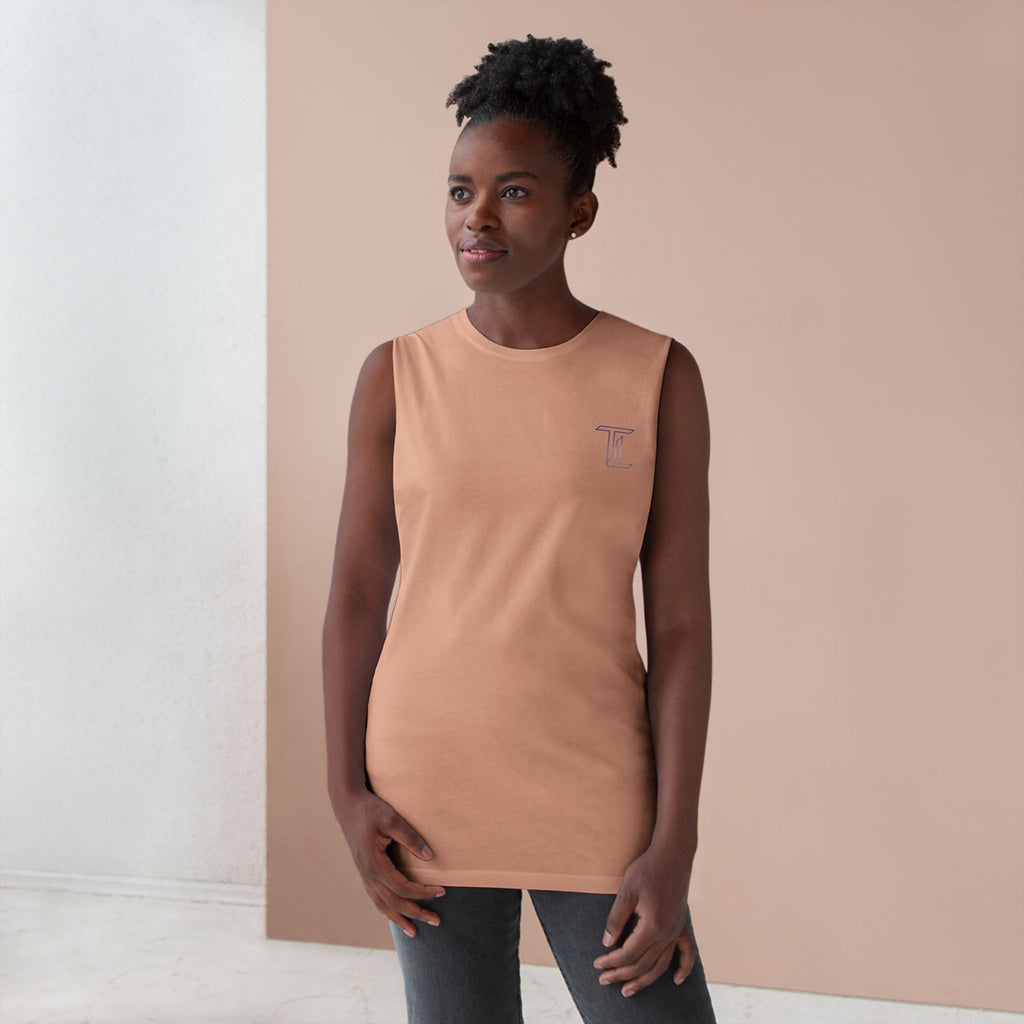 Barnard Embroidered Tank Top — Minimal College-Inspired Athletic Tank