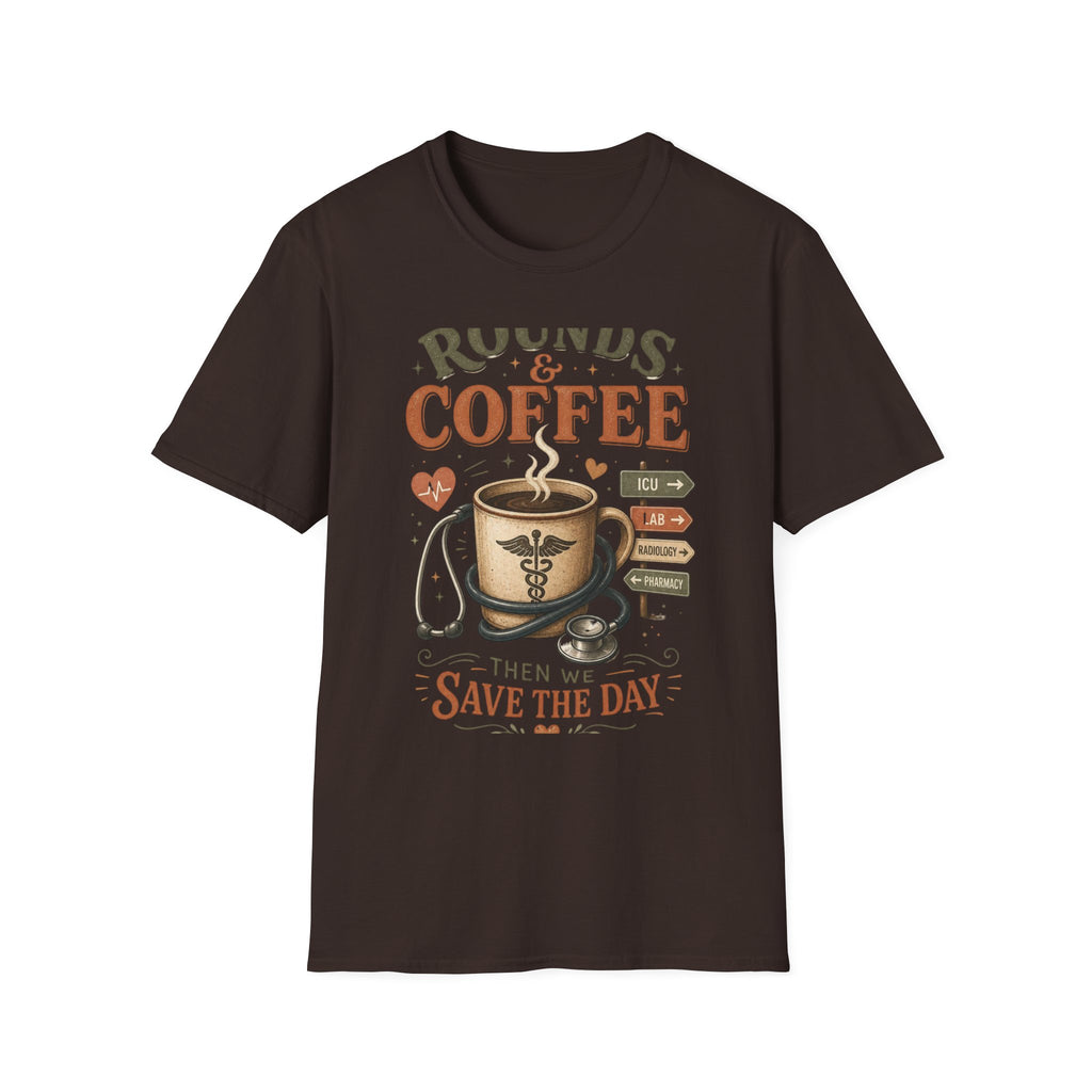 Coffee Cup With Stethoscope Combining Vintage Café And Medical Aesthetics