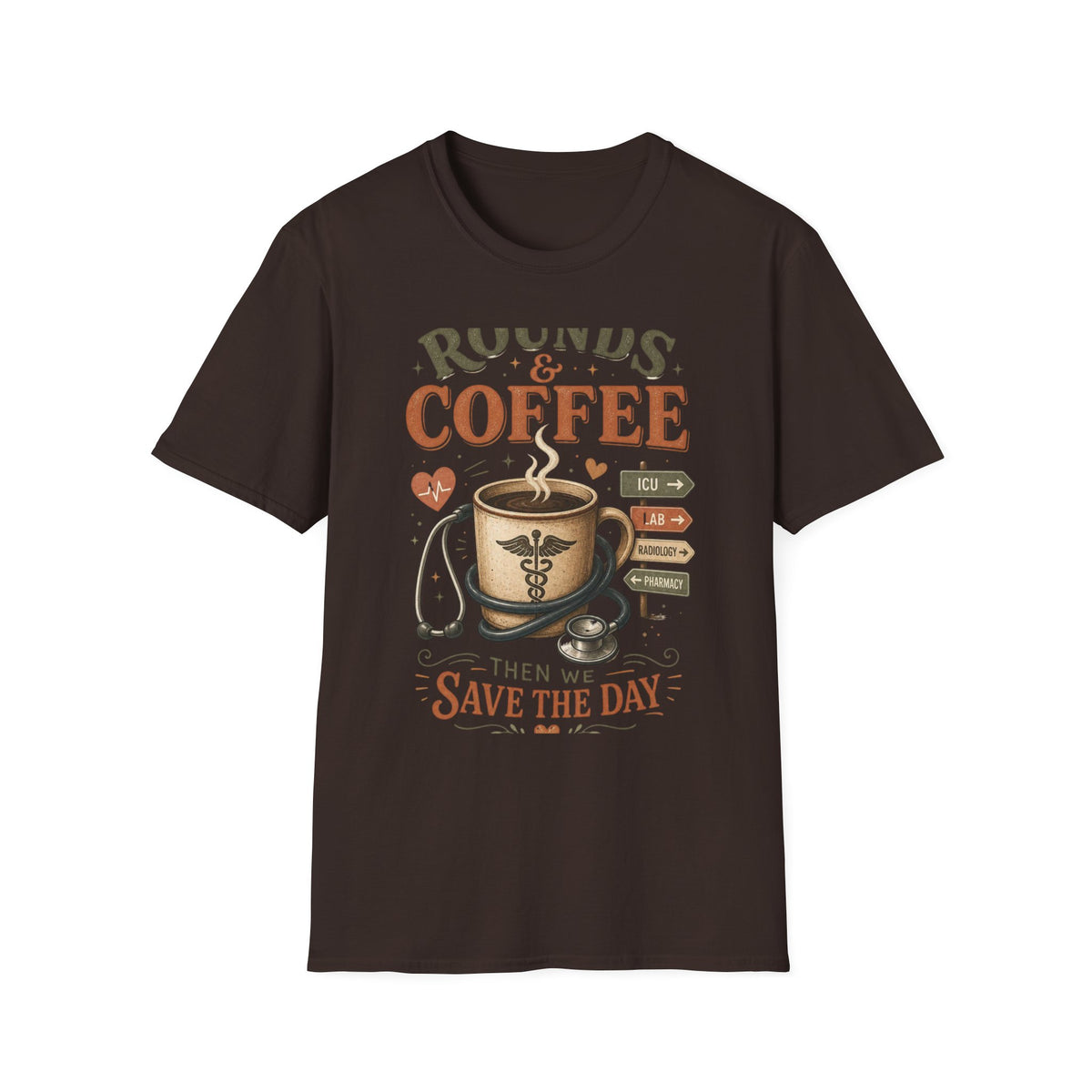 Coffee Cup With Stethoscope Combining Vintage Café And Medical Aesthetics