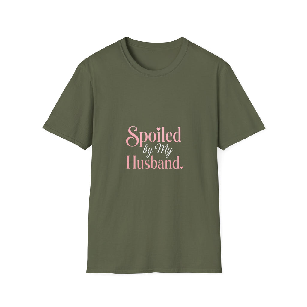 Spoiled Husband T-Shirt — Cute Pastel 'Spoiled' Graphic Tee for Wife or Partner Gifts