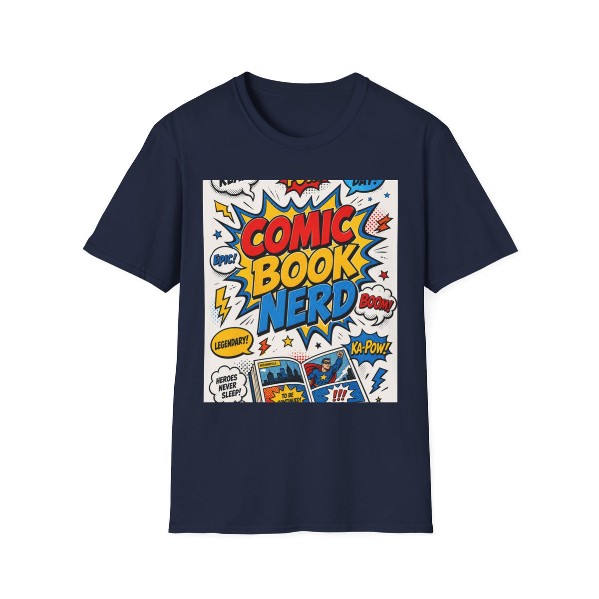 Dynamic Comic Book Nerd Design With Playful Typography