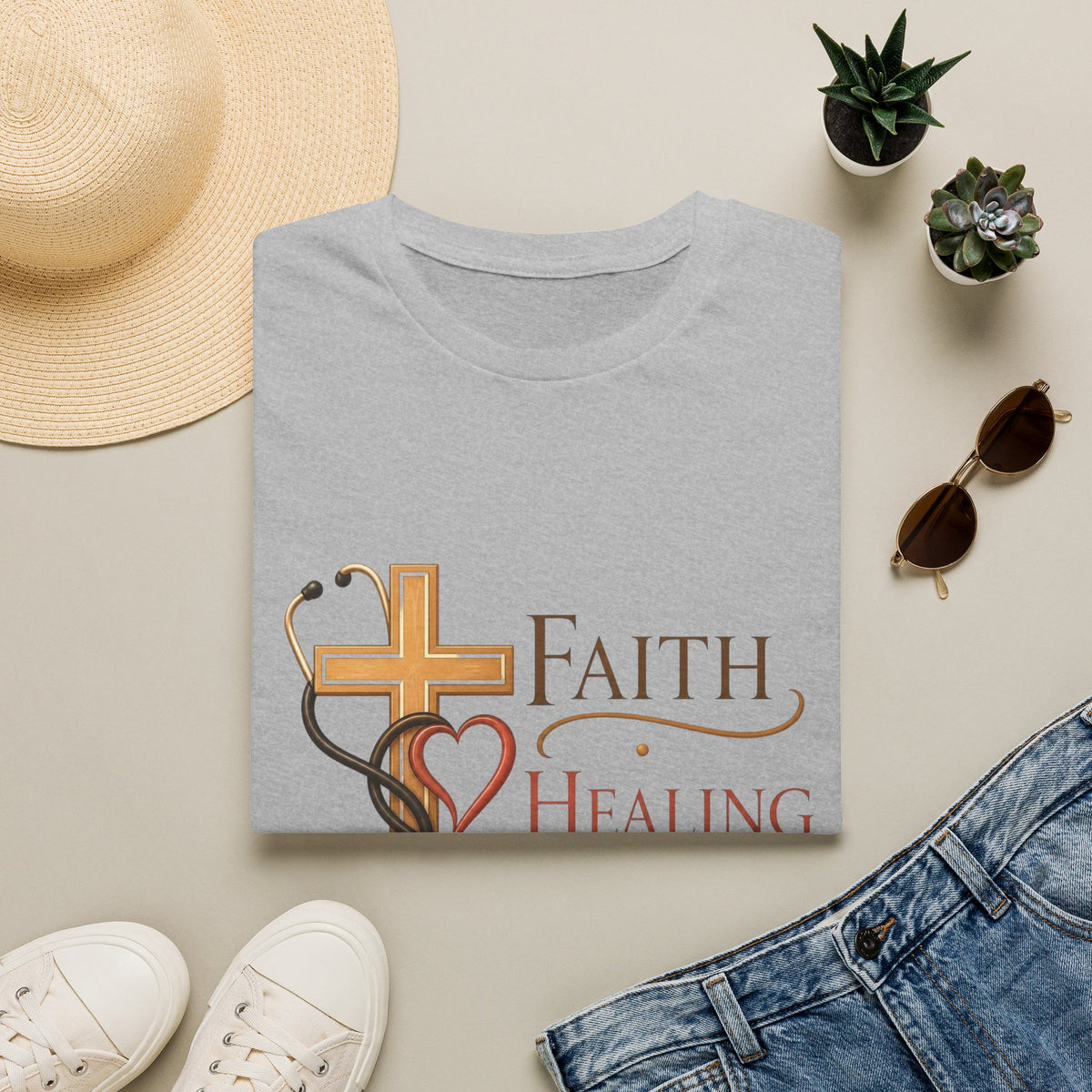 Elegant Typography Featuring Inspirational Healthcare Symbols
