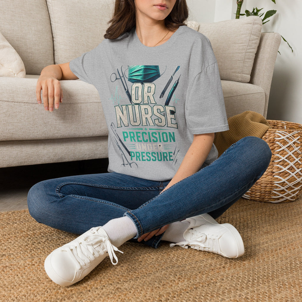 Bold Typography T Shirt Design For OR Nurse Theme