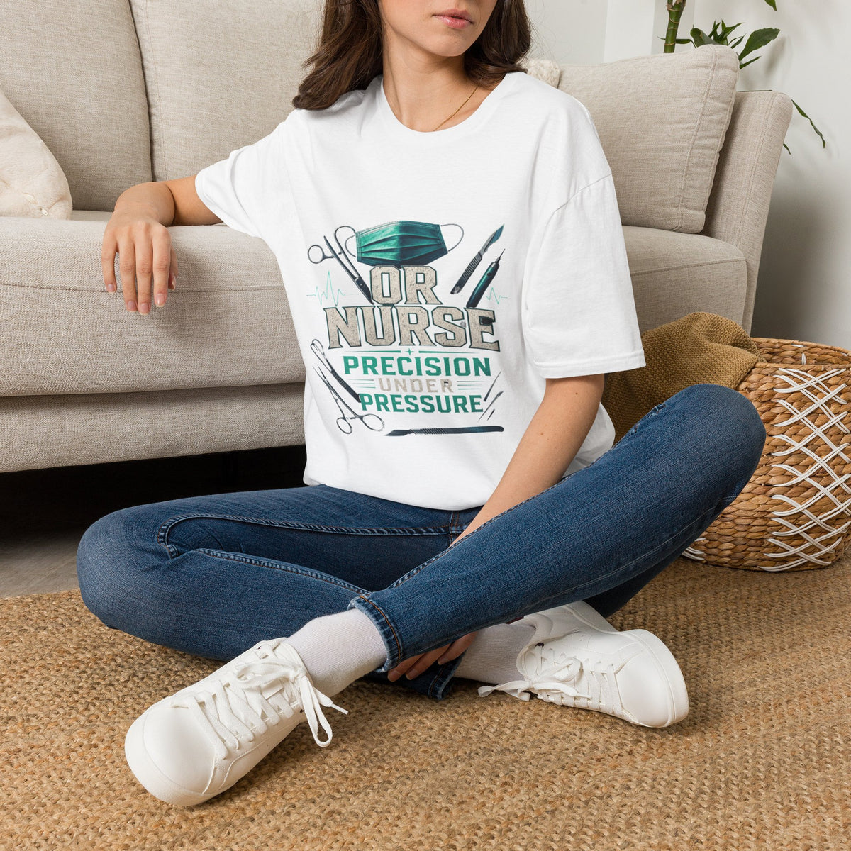 Bold Typography T-Shirt Design For OR Nurse Theme- Graphic Tees