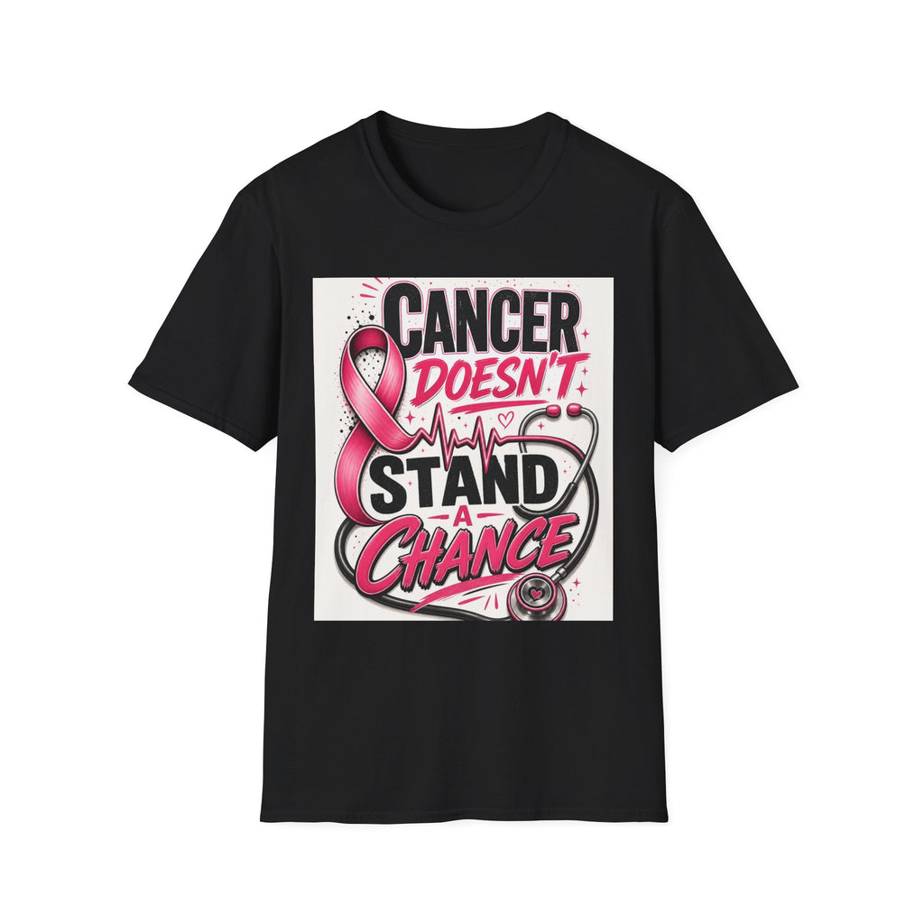 Bold Oncology Nurse Design Featuring Empowering Phrase With Awareness Ribbon