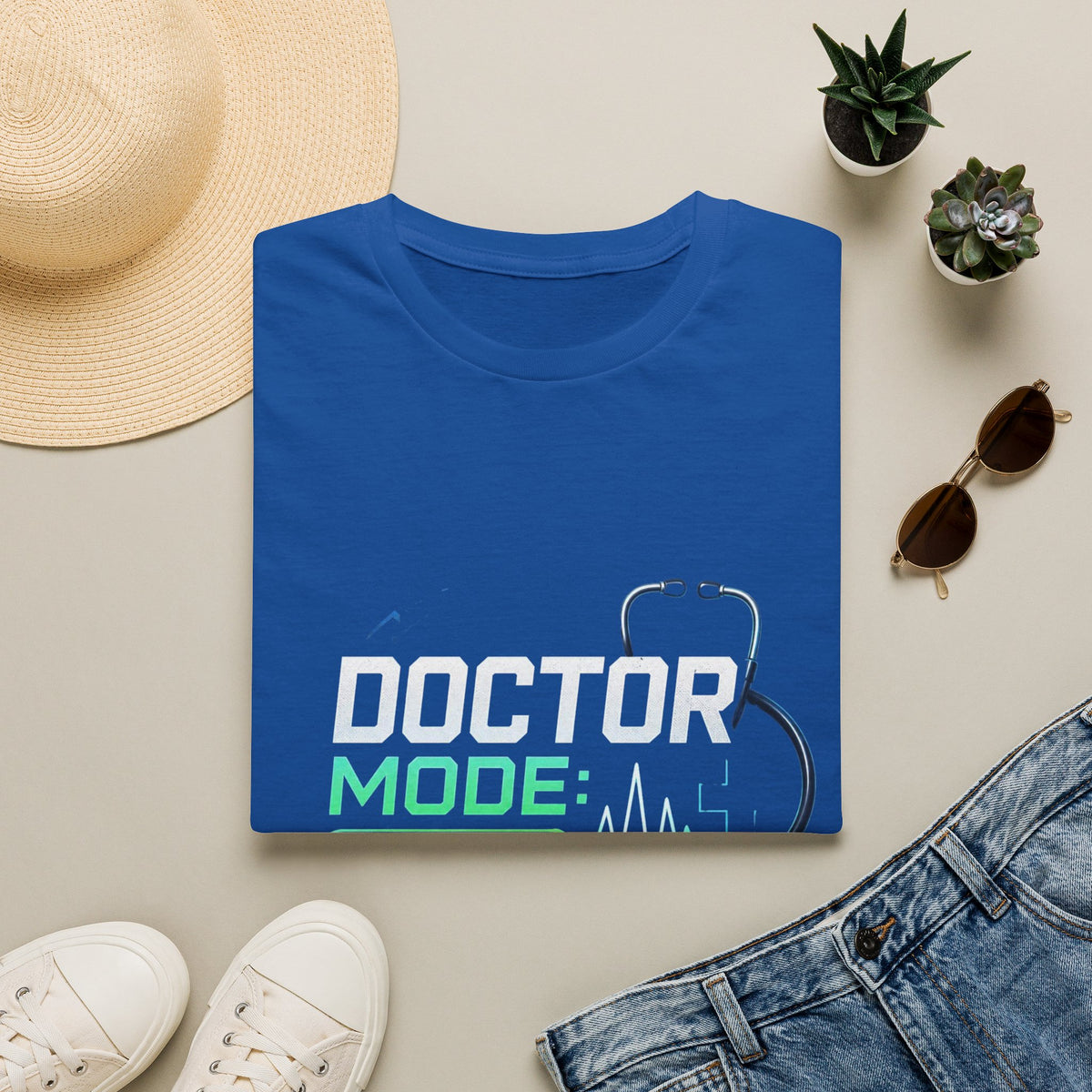 Modern Graphic T Shirt Design Featuring Doctor Mode Text