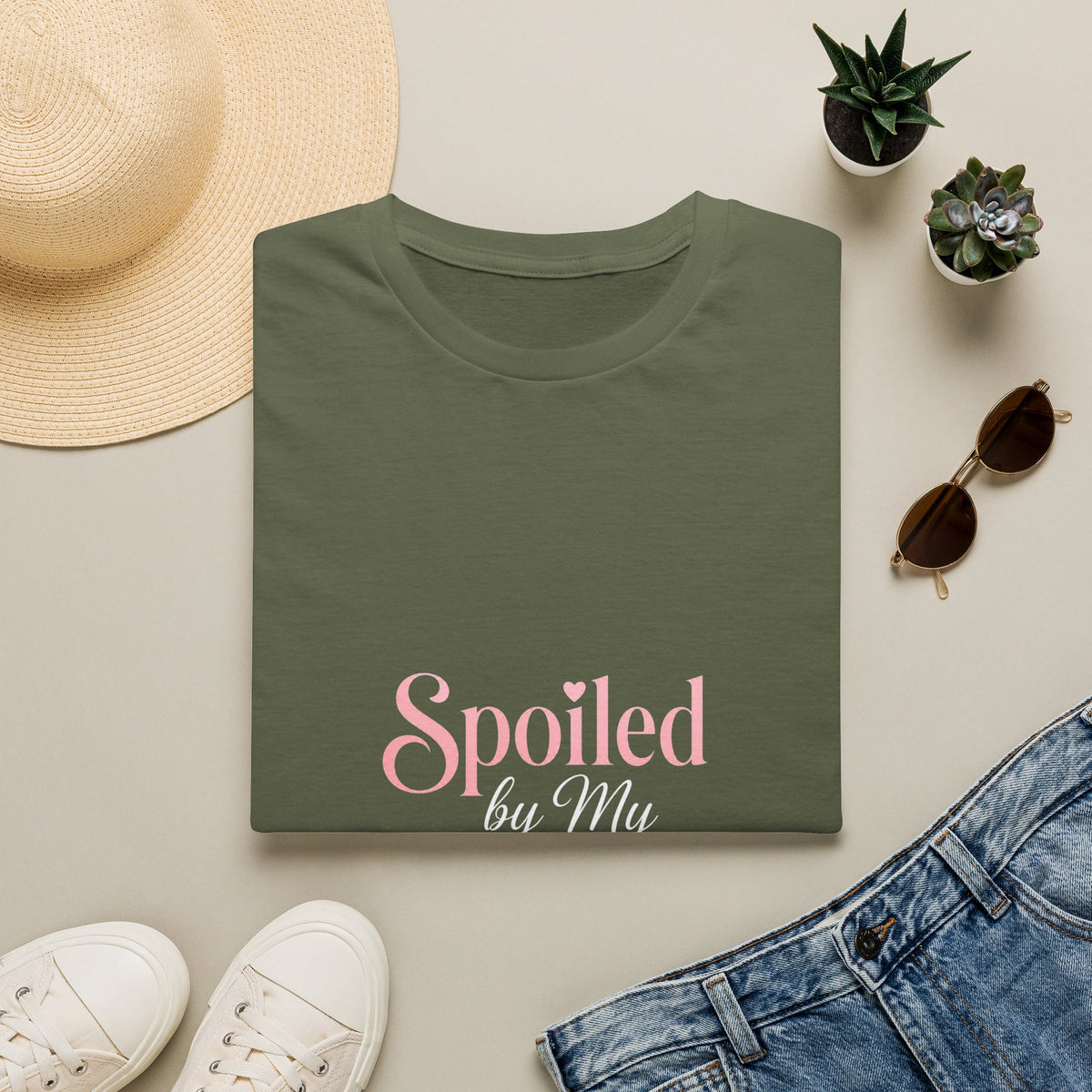 Spoiled Husband T-Shirt — Cute Pastel 'Spoiled' Graphic Tee for Wife or Partner Gifts